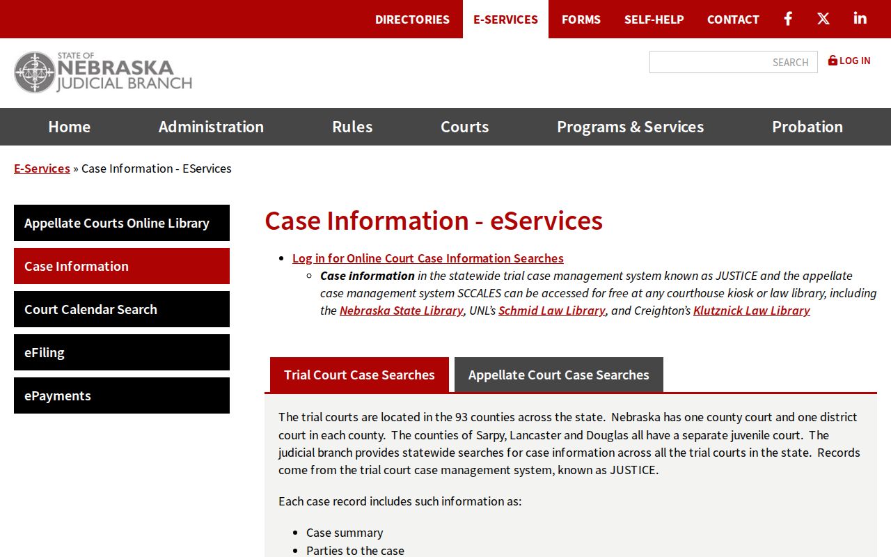 Hayes court docket search JUSTICE and SCCALES records