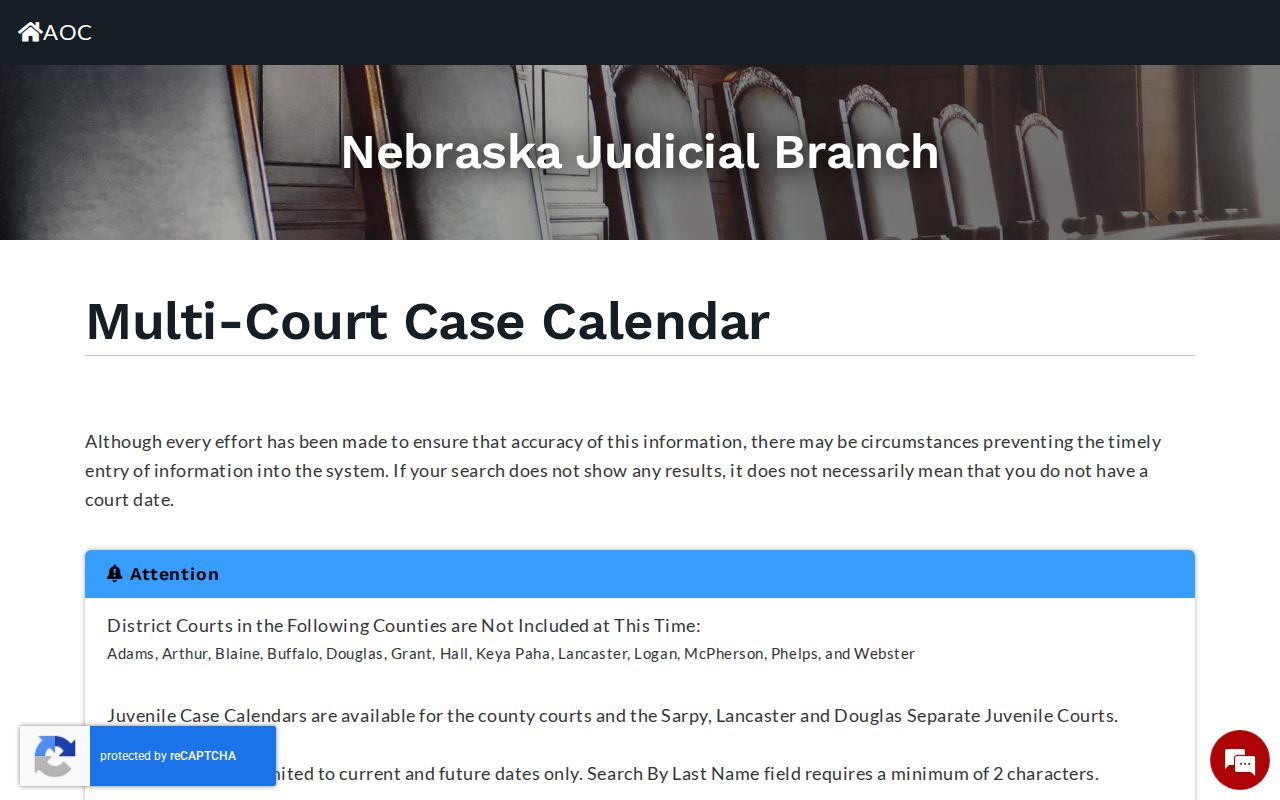 Hayes court calendar record search form