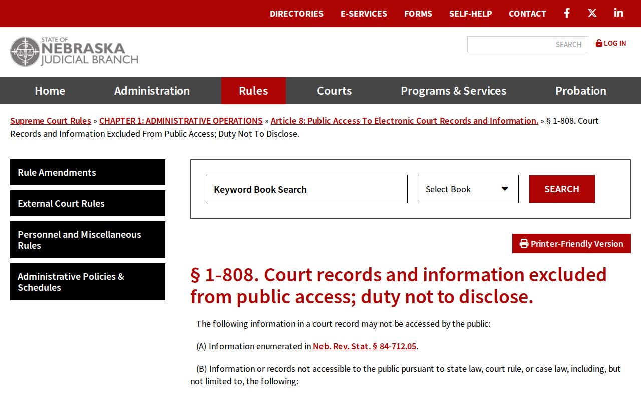 Hayes criminal court docket excluded and sealed record access rule