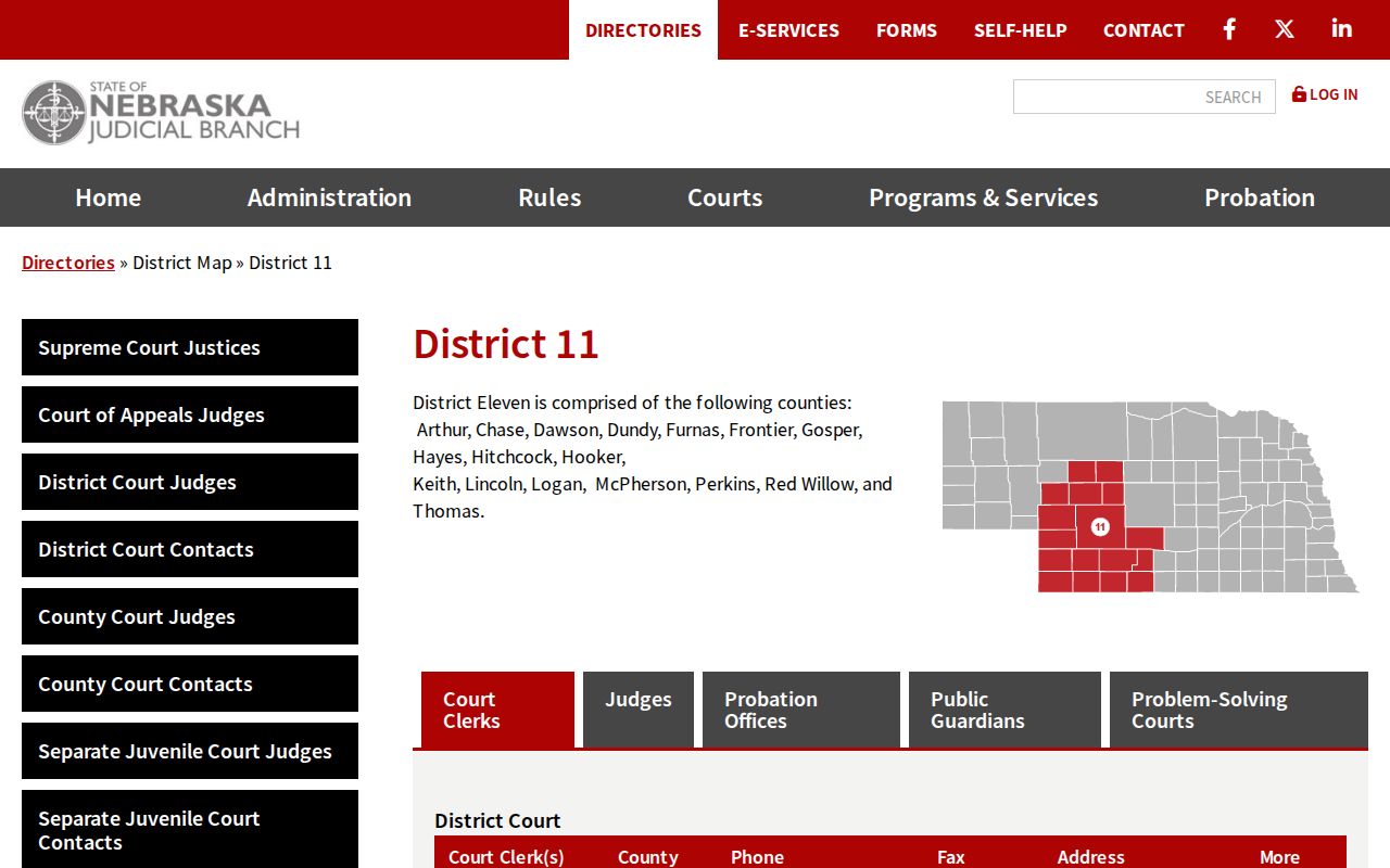 Hayes County court docket District 11 directory