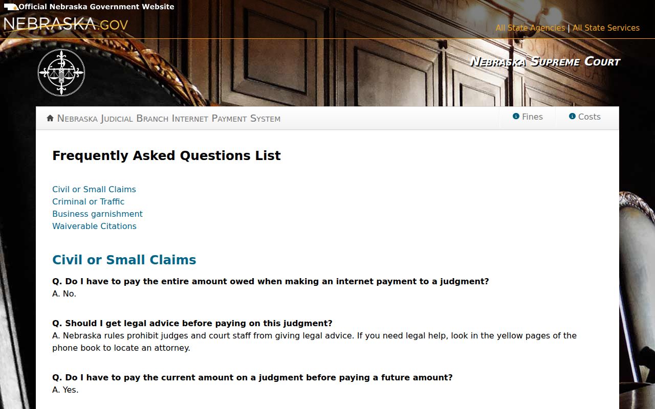 Hayes County traffic court records online payment FAQ
